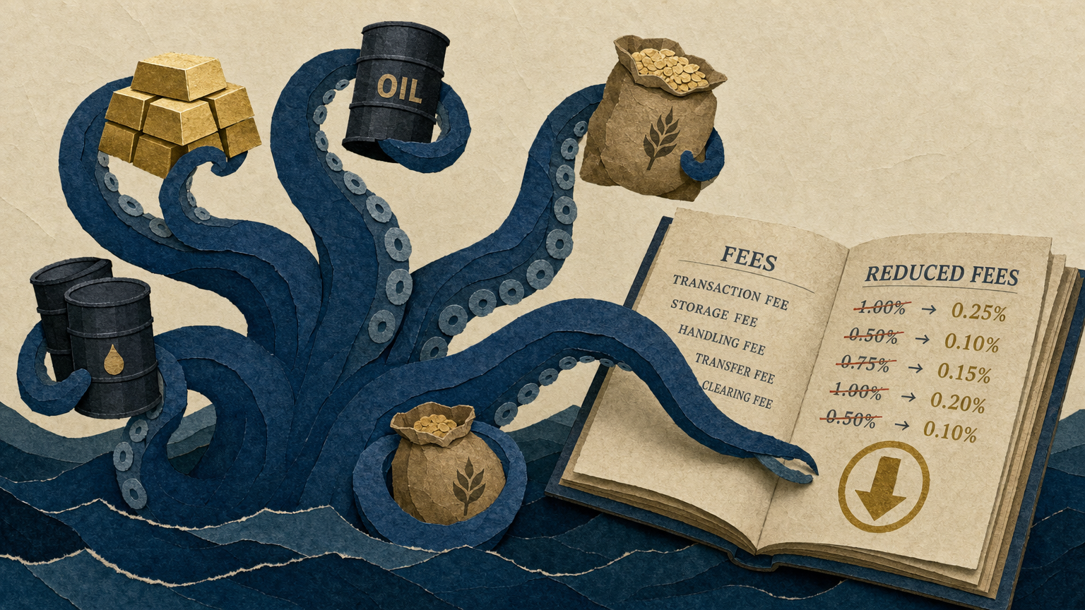 Kraken Prop adds commodities at half commission
